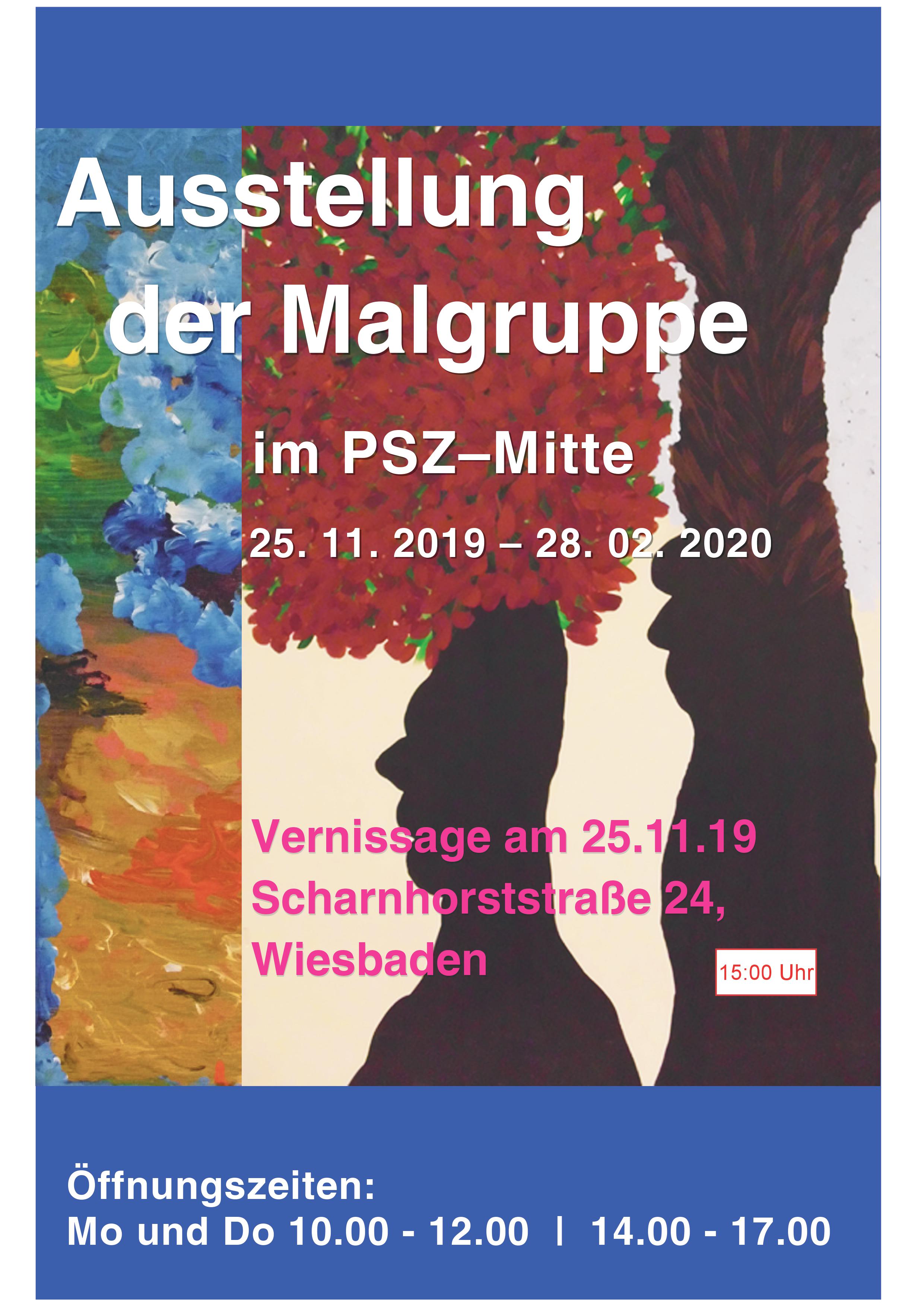werkgemeinschaft_Aktuelles_PSZ Mitte_Aussstellung Malgruppe 2019