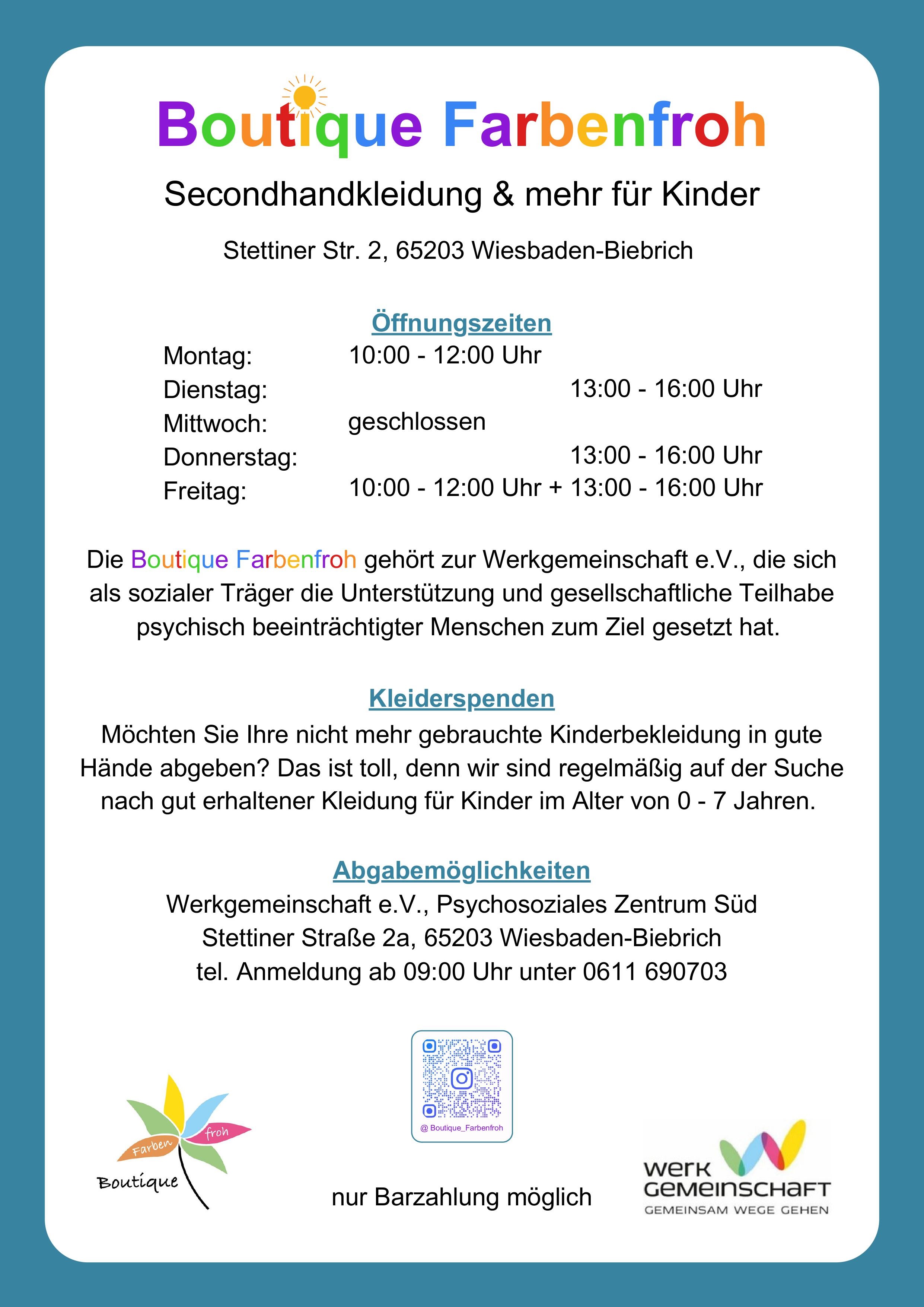 Flyer Boutique Farbenfroh_08.2025_foto Flyer Boutique Farbenfroh_08.2025_foto
