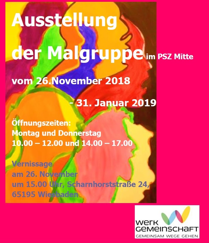 Werkgemeinschaft_Aktuelles_Ausstellung Malgruppe_Mitte