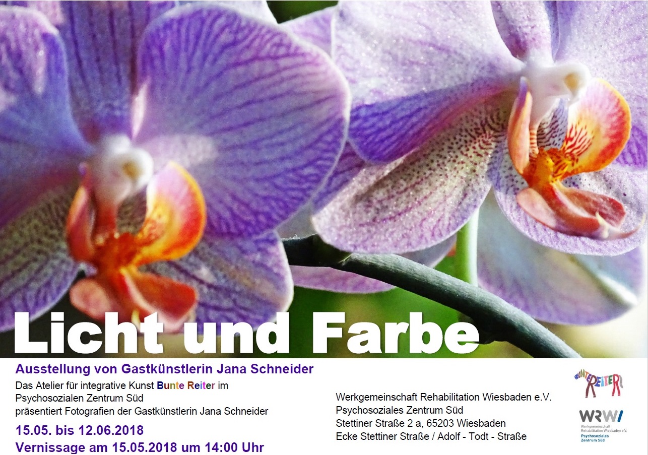 wrw_aktuelles_PSZ Süd_Ausstellung Licht und Farbe_Plakat