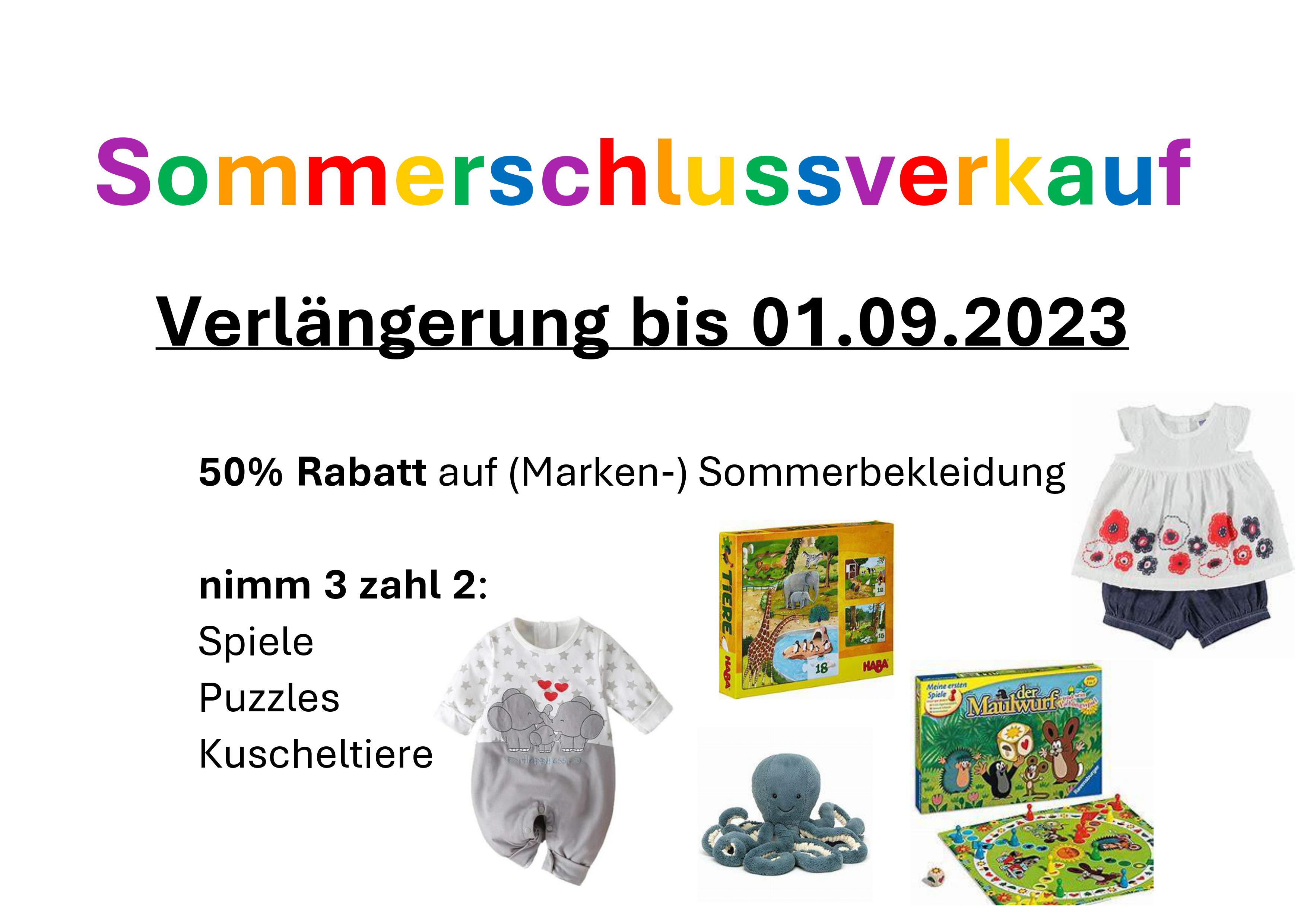werkgemeinschaft-verlängerung Sommerschlussverkauf-Boutique Farbenfroh